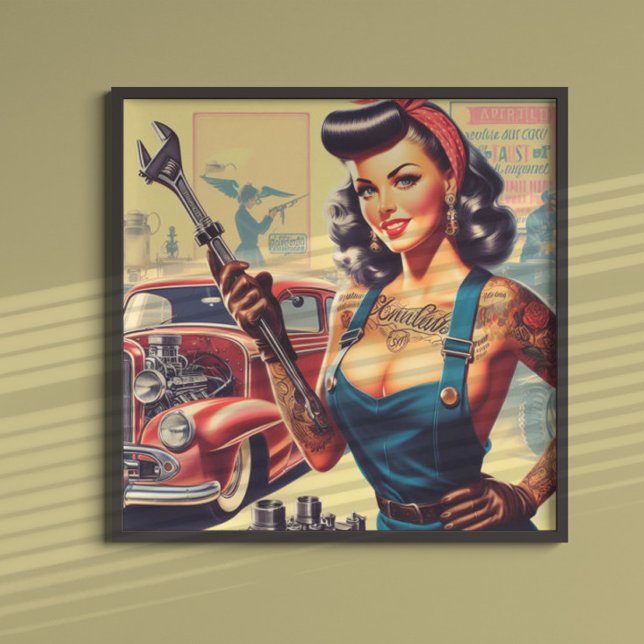 Póster Pinza mecánica vintage (Subido por el creador)