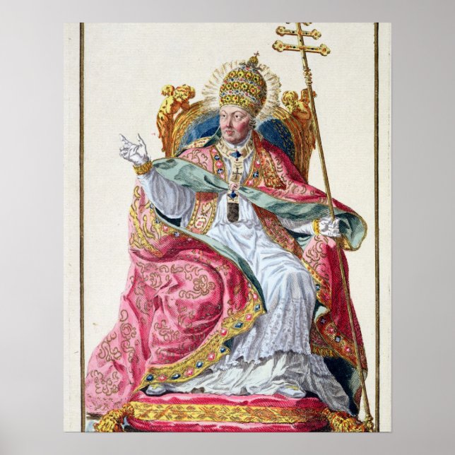 Póster Pío VI (1717-99) de "Receuil des Estampes, (Frente)