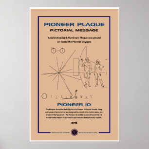 Póster Pioneer Plaque