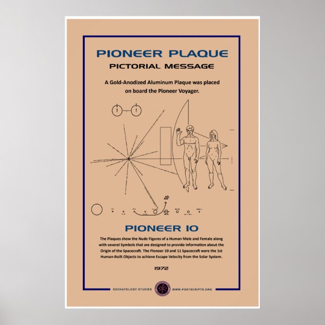 Póster Pioneer Plaque (Frente)