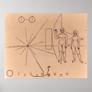 Póster Pioneer Plaque Poster