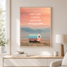 Póster Pioneer Wagon Prairie - Crea tu Propia Cita