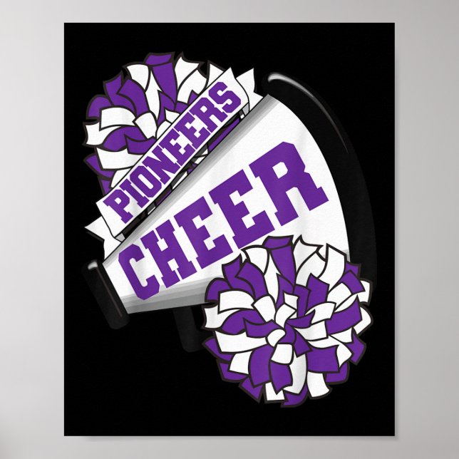 Póster Pioneers Cheer Back To School Cheerleading Spirit  (Frente)