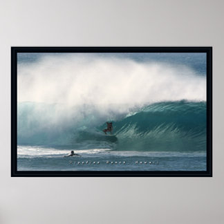 Póster Pipeline Beach Surfer