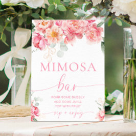 Póster Piper Peony Floral Mimosa Bar