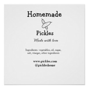 Póster Piquetes caseros hechos con amor agregar sitio web