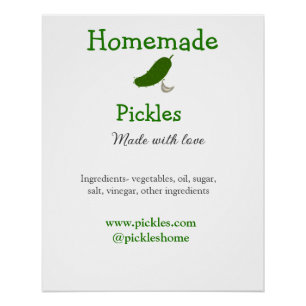 Póster Piquetes caseros hechos con amor agregar sitio web