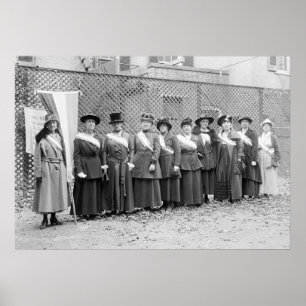 Póster Piquetes del Suffragette: 1917