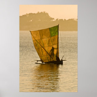 Póster Piragüista Vezo