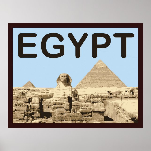 Póster Pirámide de Egipto de Khafre (Frente)