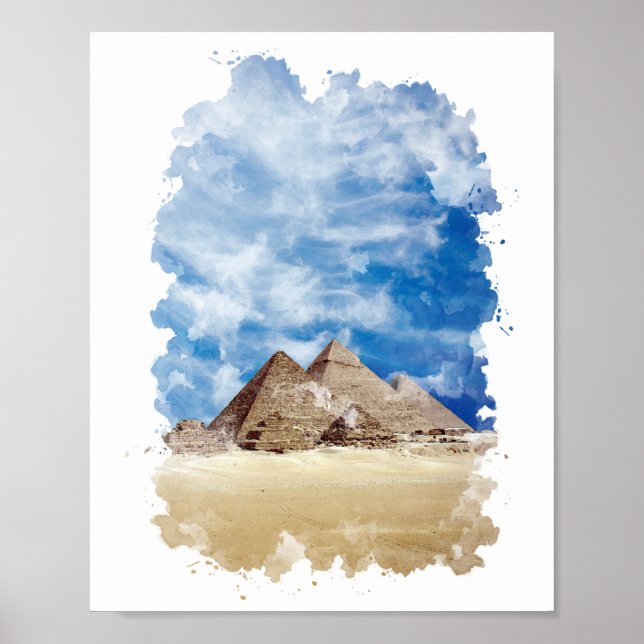 Póster Pirámide de Giza Egipto (Frente)
