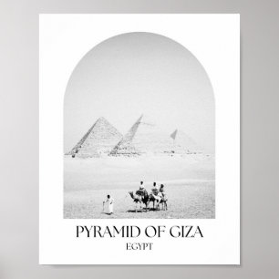 Póster Pirámide de la foto del arco de Giza Egipto