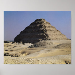 Póster Pirámide del paso de rey Djoser Old Kingdom