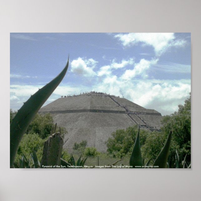 Póster Pirámide del Sol, Teotihuacán, México (Frente)