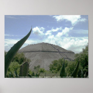 Póster Pirámide del Sun, Teotihuacan, México