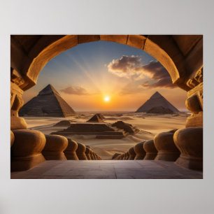 Póster Pirámides de Egipto 