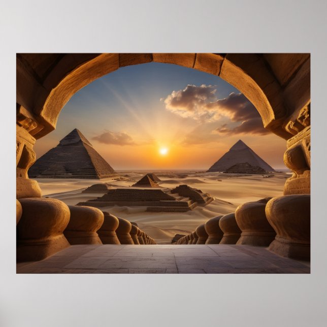 Póster Pirámides de Egipto  (Frente)