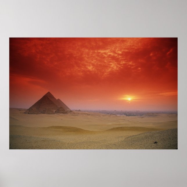 Póster Pirámides de Egipto a través del Stargate (Frente)