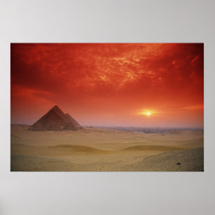 Póster Pirámides de Egipto con el Stargate