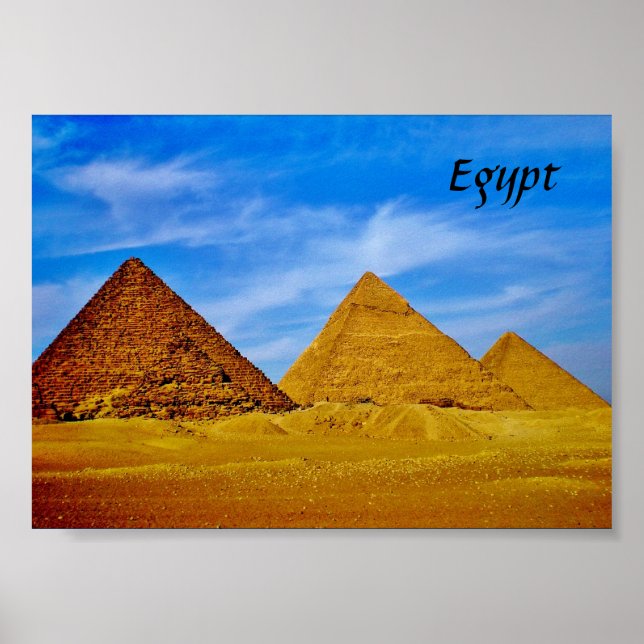 Póster Pirámides de Giza (Frente)