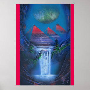 Póster Pirámides de la pintura pasada