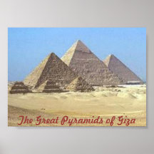 Pirámides del Poster de Giza