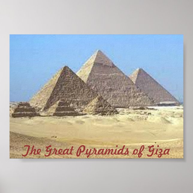 Póster Pirámides del Poster de Giza (Frente)