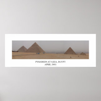 Póster Pirámides en Giza, Egipto