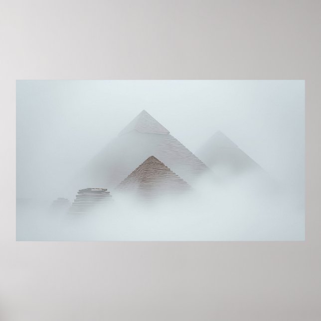 Póster Pirámides en la Niebla (Frente)
