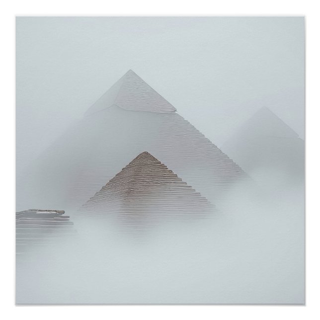 Póster Pirámides en la Niebla (Anverso)
