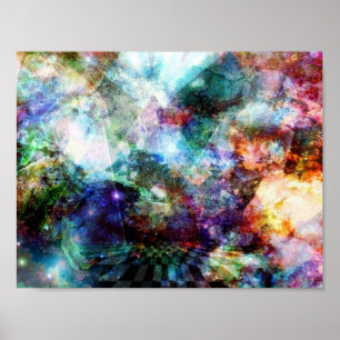 Póster Pirámides espaciales