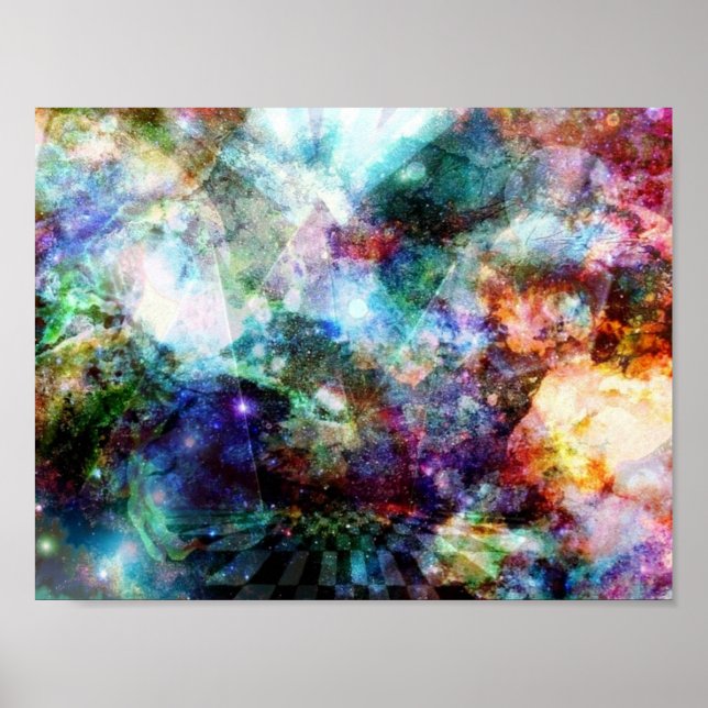 Póster Pirámides espaciales (Frente)