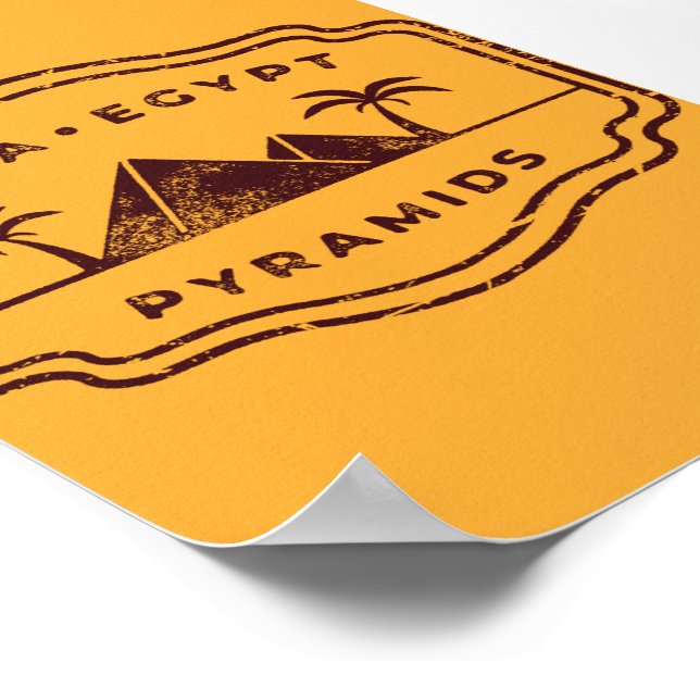 Póster Pirámides Giza Egipto (Esquina)