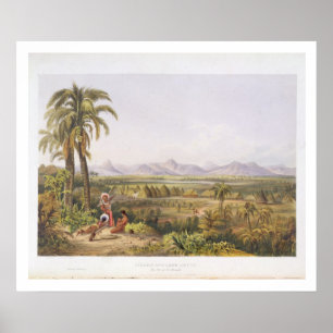 Póster Pirara y el lago Amucu, paraje de El Dorado, desde