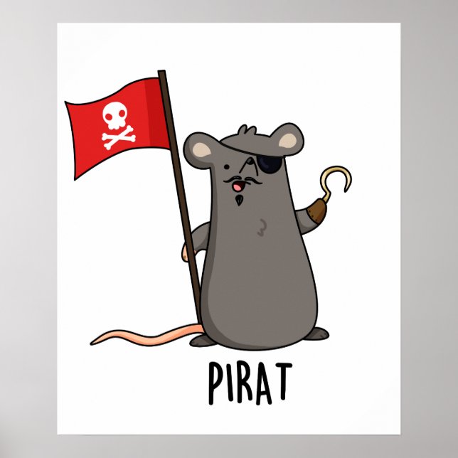 Póster Pirat Rat Pun (Frente)