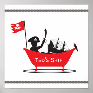 Póster Pirata Boy Print