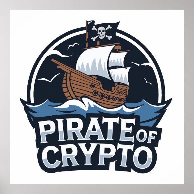 Póster Pirata de Crypto (Frente)