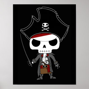 Póster Pirata de Skeleton