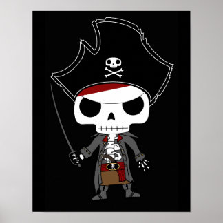 Póster Pirata de Skeleton