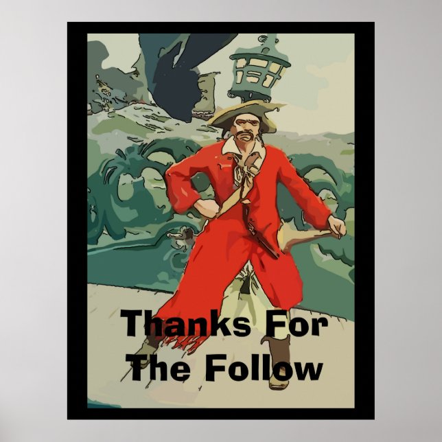 Póster Pirata, Editar Rótulo de texto (Frente)