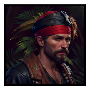 Póster Pirata Man Red Band Tropical