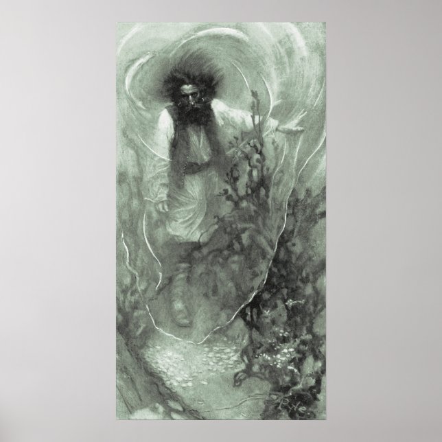 Póster Piratas de época, capitán Goldsack por Howard Pyle (Frente)