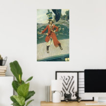 Piratas de época, capitán Keitt por Howard Pyle