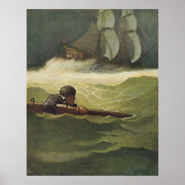 Póster Piratas de época, Wreck of the Convention, por NC  (Frente)