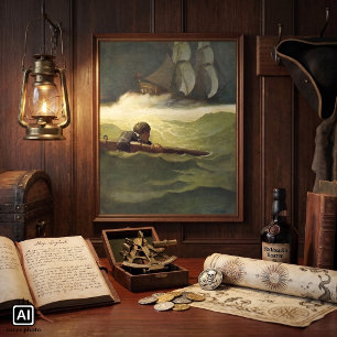 Póster Piratas de época, Wreck of the Convention, por NC