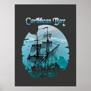 Póster Piratas de la bahía