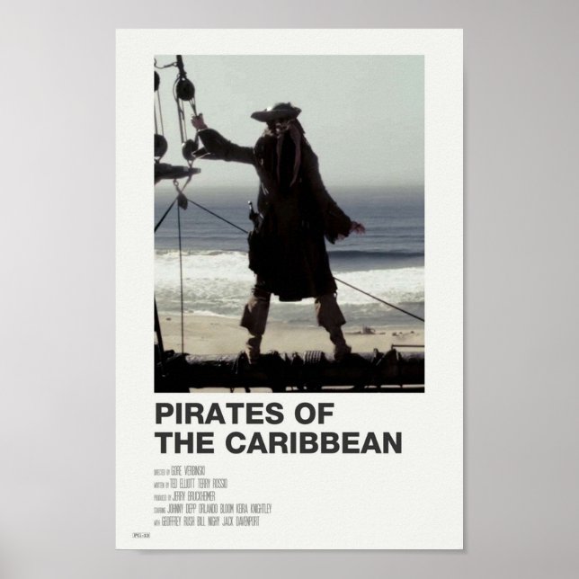 Póster piratas de marfil caribeño (Frente)