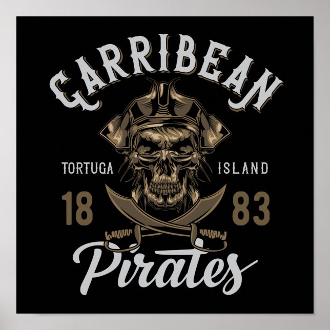 Póster Piratas del Caribe (Frente)