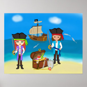 Póster Piratas del interior