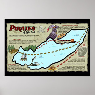 Póster Piratas del Poster Erie Oficial ELE Merch